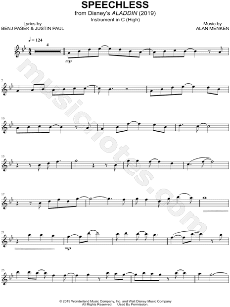 Collection: Speechless - C Instrument (High) & Piano