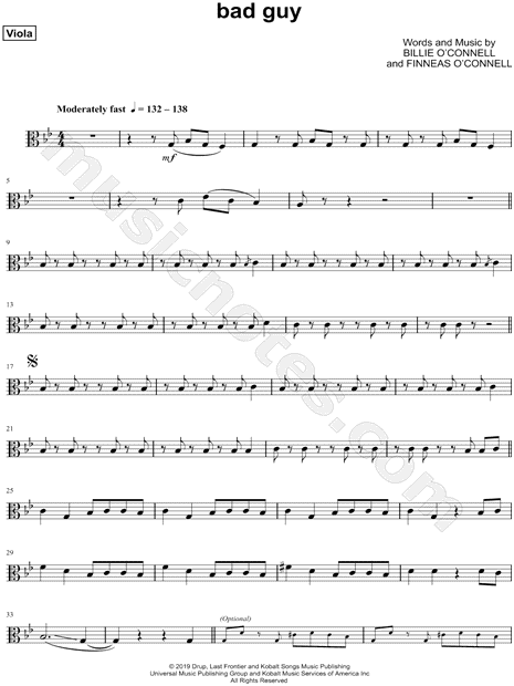 Collection: bad guy - Viola & Piano
