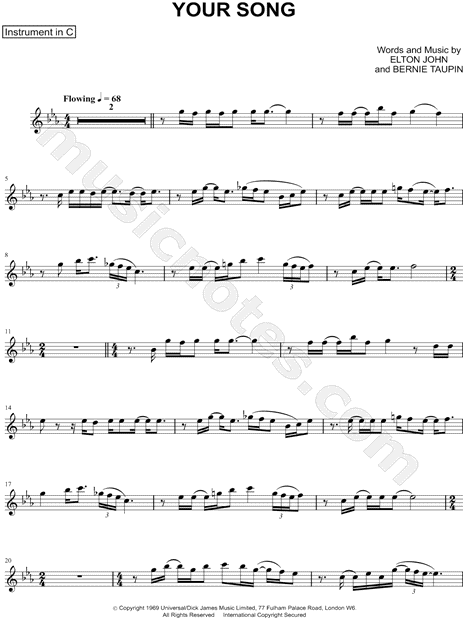 Collection: Your Song - C Instrument & Piano