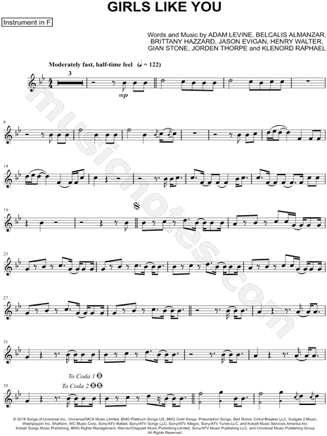Collection: Girls Like You - F Instrument & Piano