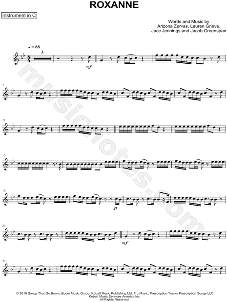 Collection: ROXANNE - C Instrument & Piano