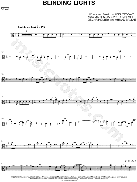 Collection: Blinding Lights - Viola & Piano