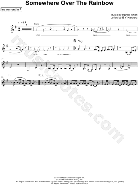 Collection: Over the Rainbow - F Instrument & Piano