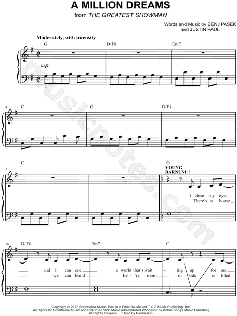 Collection: The Greatest Showman Collection: Easy Piano