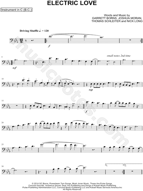 Collection: Electric Love - Bass Clef Instrument & Piano