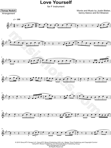Collection: Love Yourself - F Instrument & Piano
