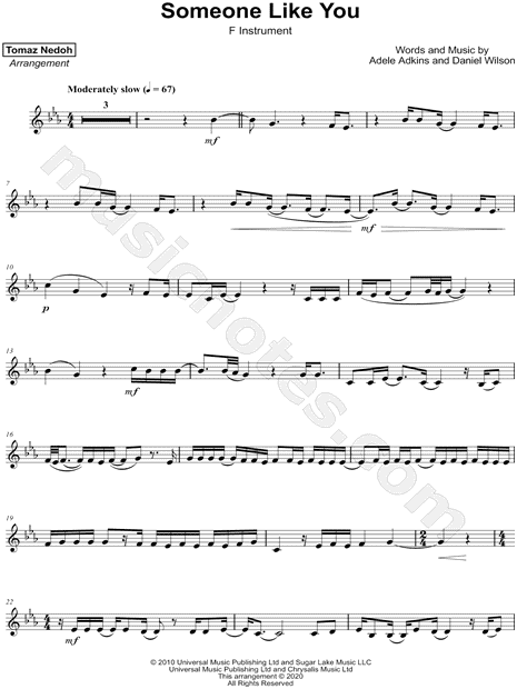 Collection: Someone Like You - F Instrument & Piano