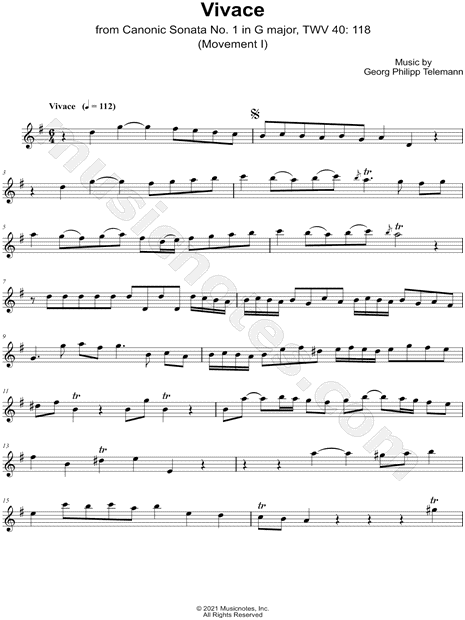 Collection: Canonic Sonata no. 1, TWV 40