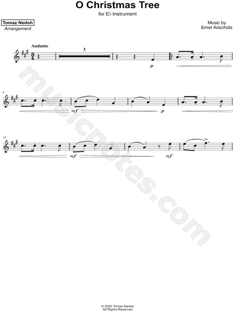 Collection: O Christmas Tree - Eb Instrument & Piano