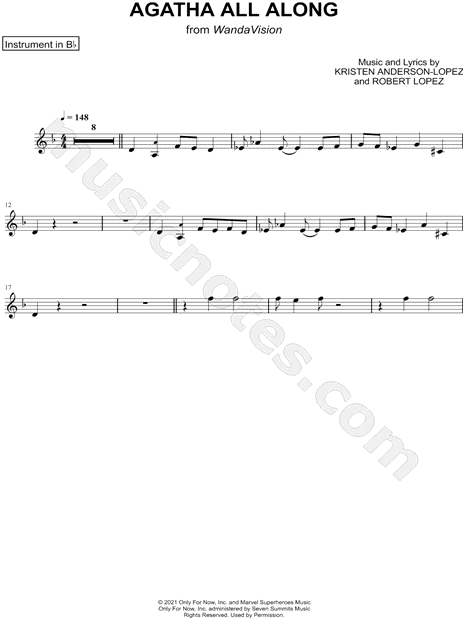 Collection: Agatha All Along - Bb Instrument & Piano