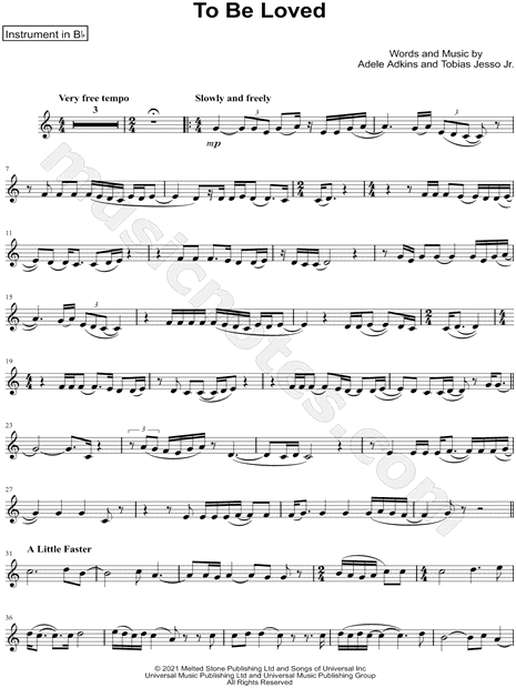 Collection: To Be Loved - Bb Instrument & Piano