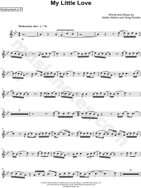 Collection: My Little Love - F Instrument & Piano