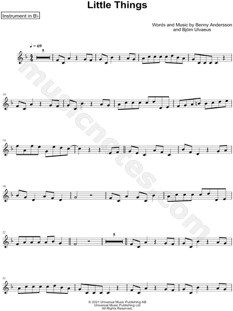 Collection: Little Things - Bb Instrument & Piano