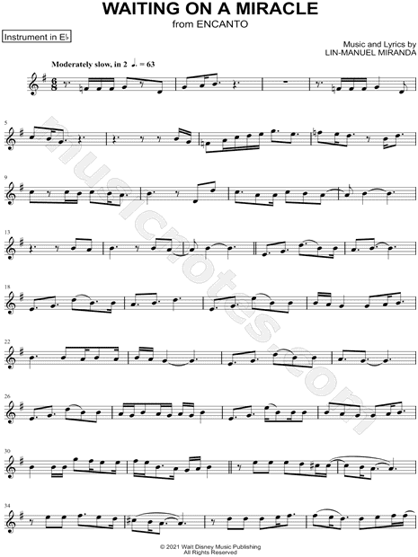 Collection: Waiting on a Miracle - Eb Instrument & Piano