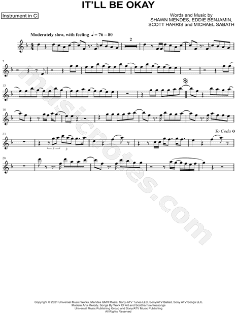 Collection: It'll Be Okay - C Instrument & Piano