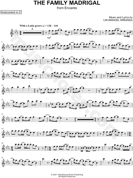 Collection: The Family Madrigal - C Instrument & Piano