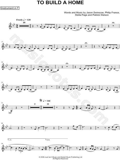 Collection: To Build a Home - F Instrument & Piano