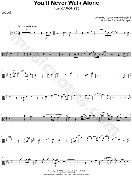 Collection: You'll Never Walk Alone - Viola & Piano