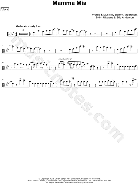Collection: Mamma Mia - Viola & Piano