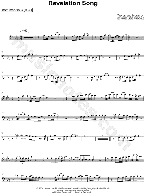 Collection: Revelation Song - Bass Clef Instrument & Piano