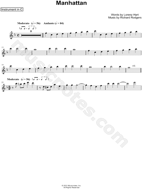 Collection: Manhattan - C Instrument & Piano