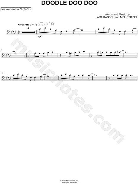 Collection: Doodle Doo Doo - Bass Clef Instrument & Piano
