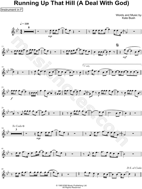 Collection: Running Up That Hill - F Instrument & Piano