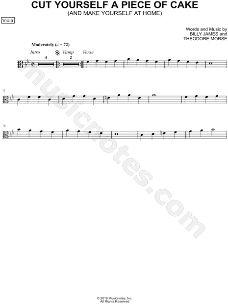 Collection: Cut Yourself a Piece of Cake - Viola & Piano