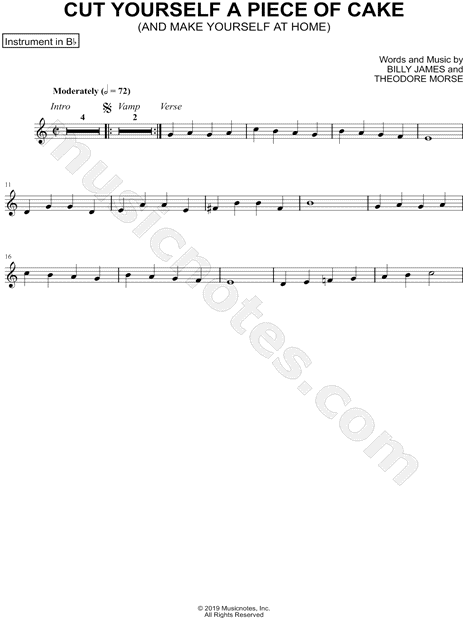 Collection: Cut Yourself a Piece of Cake - Bb Instrument & Piano