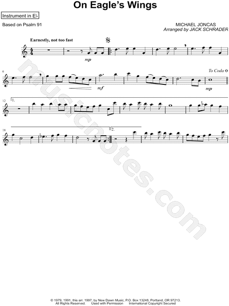 Collection: On Eagle's Wings - Eb Instrument & Piano