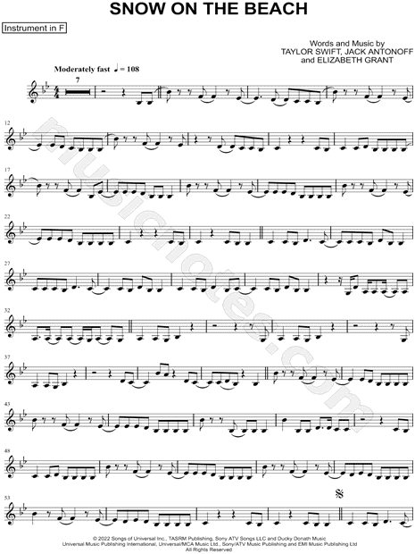 Collection: Snow on the Beach - F Instrument & Piano