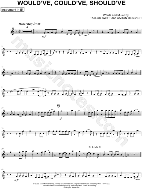 Collection: Would've, Could've, Should've - Bb Instrument & Piano