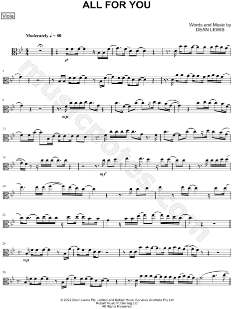 Collection: All for You - Viola & Piano