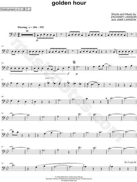 Collection: golden hour - Bass Clef Instrument & Piano