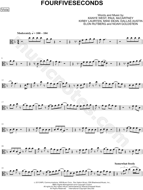 Collection: FourFiveSeconds - Viola & Piano