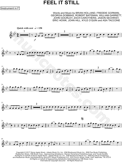Collection: Feel It Still - F Instrument & Piano