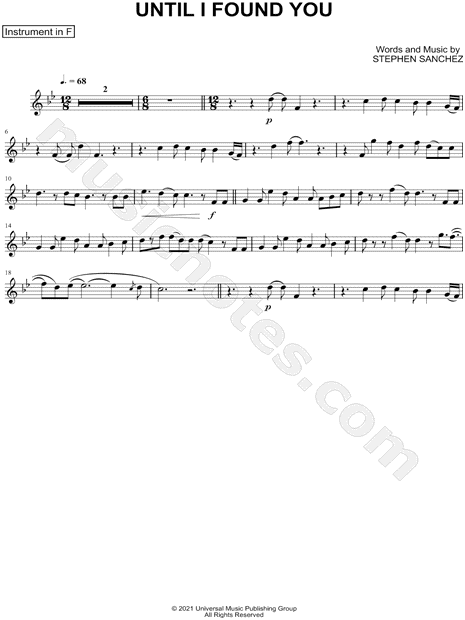 Collection: Until I Found You - F Instrument & Piano