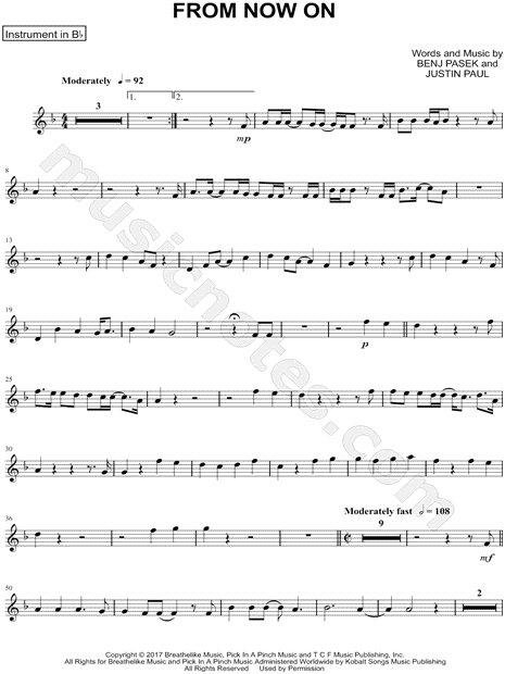 Collection: From Now On - Bb Instrument & Piano