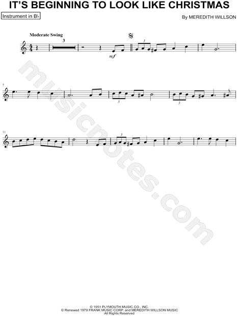 Collection: It's Beginning to Look a Lot Like Christmas - Bb Instrument & Piano