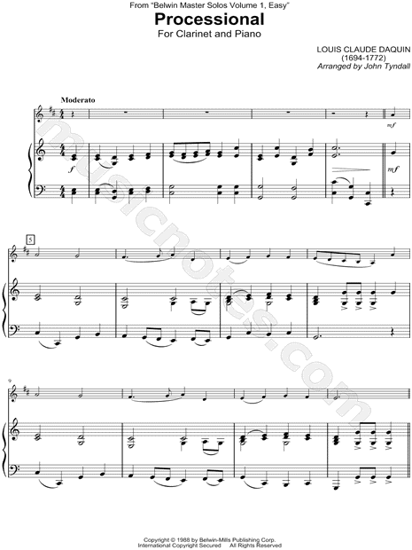 Processional - Clarinet & Piano