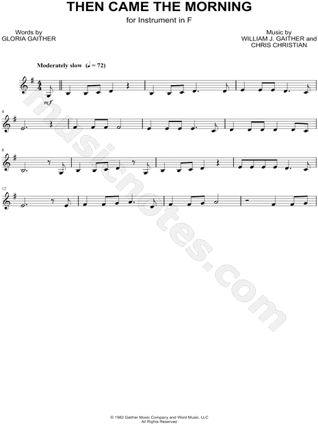 Collection: Then Came the Morning - F Instrument & Piano