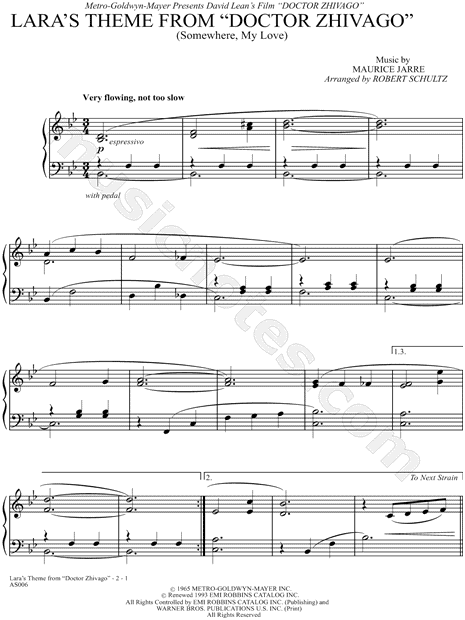 Lara's Theme From "Doctor Zhivago"
