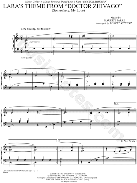 Lara's Theme From "Doctor Zhivago"