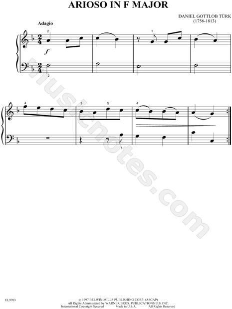 Arioso In F Major