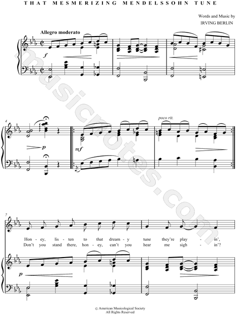That Mesmerizing Mendelssohn Tune