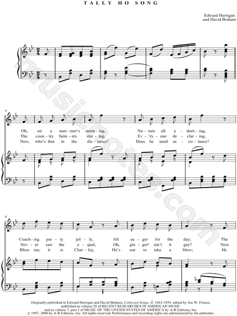 Tally Ho Song