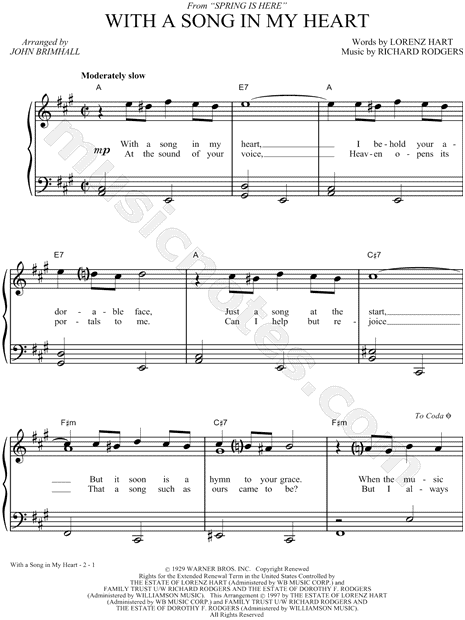 With a Song in My Heart