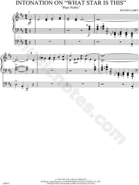 Intonation on "What Star Is This"