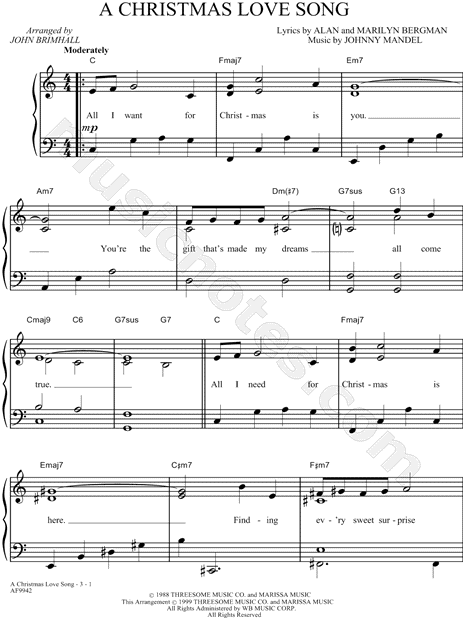 A Christmas Love Song
