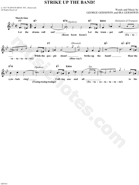 Strike Up the Band!